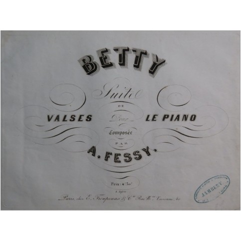 FESSY Alexandre Betty Piano ca1847