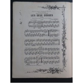 HERMAN Alphonse Les Deux Gosses Piano XIXe siècle