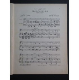 WESLY Émile Fiançailles Chant Piano ca1900