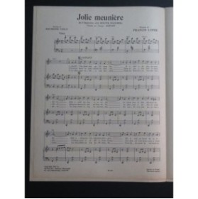LOPEZ Francis Jolie meunière Chant Piano 1953