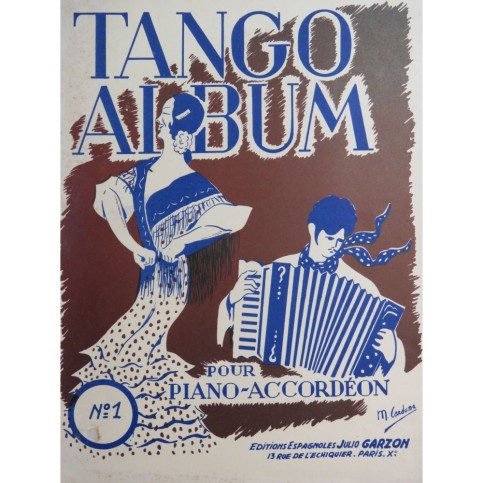 Tango Album No 1 12 Pièces Piano ou Accordéon ca1955