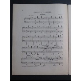 LANGER Curt Gavotte d'Amour Piano 4 mains ca1882