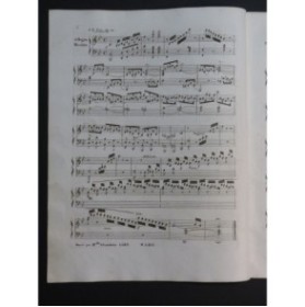 PIXIS J. P. Fantaisie et variations sur La Straniera Bellini Piano ca1830