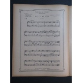 D'INDY Vincent Tableaux de Voyage Halte au Soir Piano 4 mains 1921