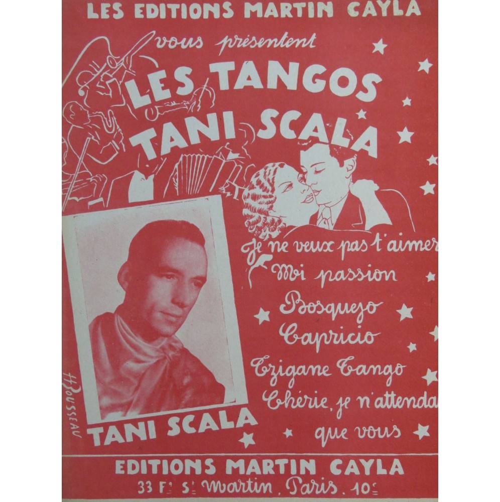 Les Tangos de Tani Scala Chant Piano ou Accordéon