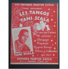 Les Tangos de Tani Scala Chant Piano ou Accordéon