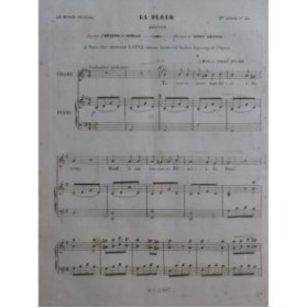 ABADIE Louis La Fleur Chant Piano ca1840