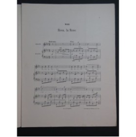 WIDOR Ch. M. Rosa la Rose Chant Piano 1902