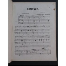 DE ROTHSCHILD Willy Romance Chant Piano ca1865
