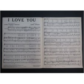 ARCHER Harry I Love You Chant Piano 1925