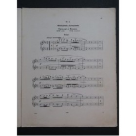 RUBINSTEIN Antoine Toréadore et Andalouse Piano 4 mains ca1880