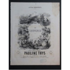 THYS Pauline Le Souvenir Chant Piano ca1855