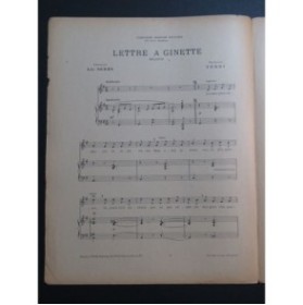 YERRI Lettre à Ginette Chant Piano ca1935