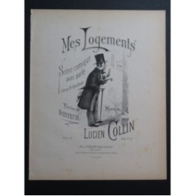 COLLIN Lucien Mes Logements Chant Piano ca1880