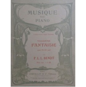 BENOIT P. L. L. Troisième Fantaisie Piano
