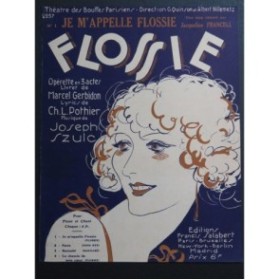 SZULC Joseph Je m'appelle Flossie Chant Piano 1930