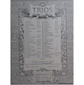 ALDER Ernest Mireille de Ch. Gounod Trio Piano Flûte Violon ca1893