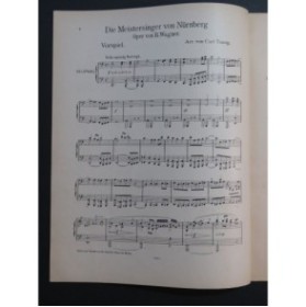 WAGNER Richard Die Meistersinger von Nürnberg Piano 4 mains