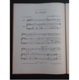 SCHMITT Florent Quatre Lieds op 45 Chant Piano 1913