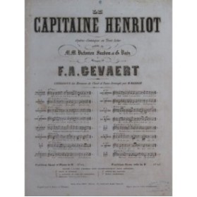 GEVAERT F. A. Le Capitaine Henriot Ouverture ca1865