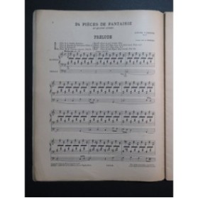 VIERNE Louis Pièces de Fantaisie 1ère Suite Orgue 1927