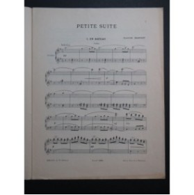 DEBUSSY Claude Petite Suite No 1 En Bateau Piano 4 mains 1951