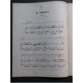 OFFENBACH Jacques Le Violoneux No 3 Ronde Chant Piano ca1855