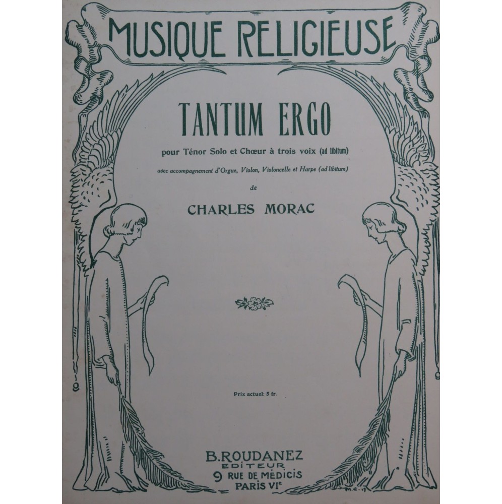 MORAC Charles Tantum Ergo Chant Orgue Harpe Violon Violoncelle