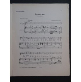 SCHUMANN Robert Premier Aveu Chant Piano ca1880