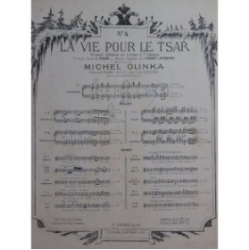 GLINKA Michel La Vie pour le Tsar No 4 Piano XIXe