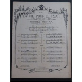 GLINKA Michel La Vie pour le Tsar No 4 Piano XIXe