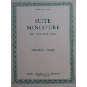 MARC Edmond Suite Miniature Dédicace Piano 1955