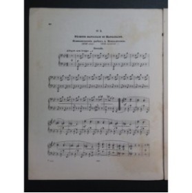 RUBINSTEIN Antoine Pêcheur Napolitain Piano 4 mains ca1880