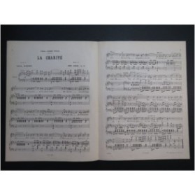 GILIS Antoine La Charité Chant Piano XIXe siècle