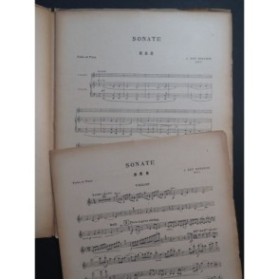 ROPARTZ J. Guy Sonate en Ré Mineur Violon Piano 1908