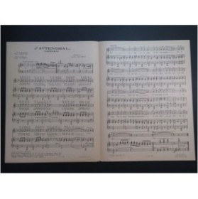 OLIVIERI Dino J'attendrai Chant Piano 1937