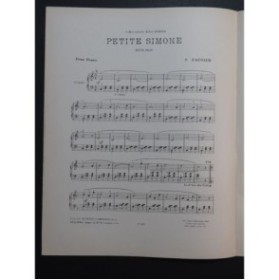 FAUGIER F. Petite Simone Piano 1913