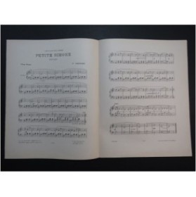 FAUGIER F. Petite Simone Piano 1913