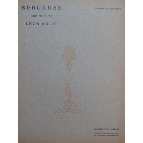 AULIT Léon Berceuse Piano