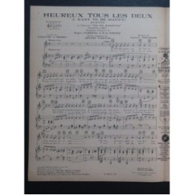 YOUMANS Vincent Heureux Tous les Deux Chant Piano 1927