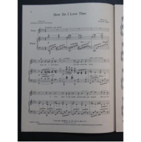 LIPPÉ Edouard How Do I Love Thee Chant Piano 1941