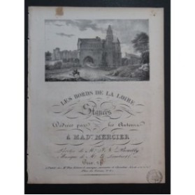 LAMBERT G. Les Bords de la Loire Chant Piano ca1820