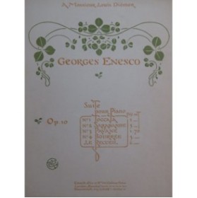 ENESCO Georges Toccata op 10 Piano 1904