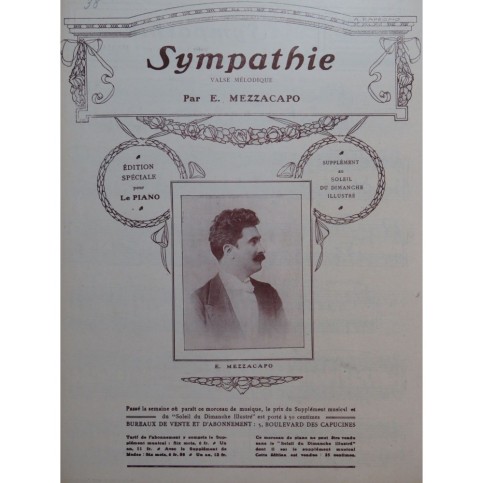 MEZZACAPO E. Sympathie Piano