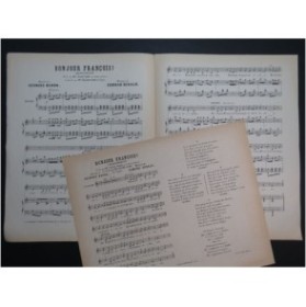 GÉRALD Edmond Bonjour François Chant Piano ca1880