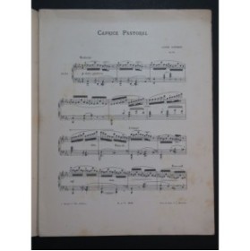 DIÉMER Louis Caprice Pastoral Piano ca1893