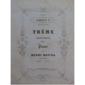 RAVINA Henri Thême Original Piano ca1850