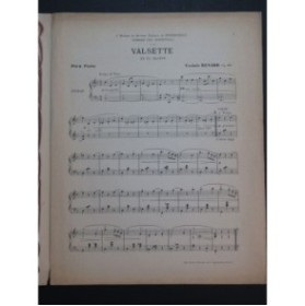 RENARD Casimir Valsette en Fa Majeur Piano