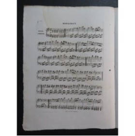 HERZ Henri Les Gentillesses Rondino No 8 Piano ca1840