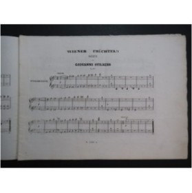 STRAUSS Johann Wiener Früchteln op 167 Piano 4 mains ca1845